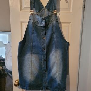 Blue Jean Overall Dress